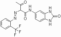 Pigmento-Flava-154-Molekula-Strukturo
