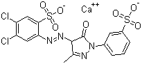 Pigmento-Flava-183-Molekula-Strukturo