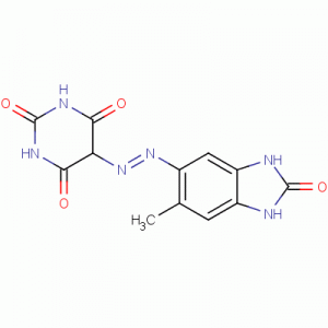 Pigmento-oranĝo-64-Molekula-Strukturo
